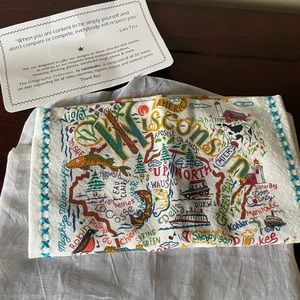 Catstudio Cat Studio Geography Collection Dish Hand Bar Towel Wisconsin New